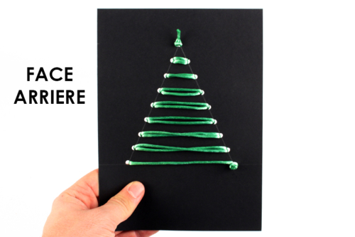 Carte à broder sapin de Noël